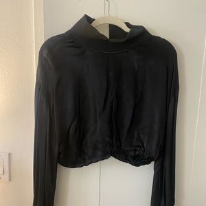 ZARA TOP LONG SLEEVE WITH ZIPPER